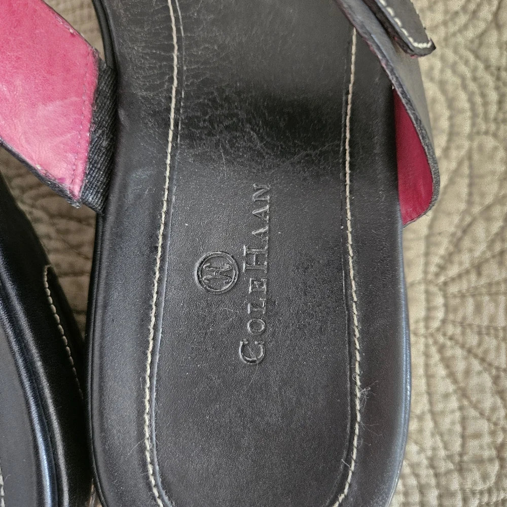 Cole Haan  Nike Air Womens Black Sandal size 11B - Picture 2 of 5